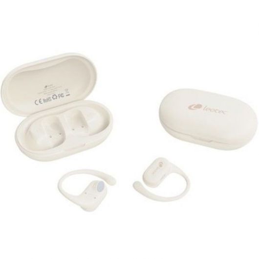 Auriculares Deportivos Bluetooth Leotec Open Air Zenith Sport con estuche de carga/ Autonomía 6 Auriculares Deportivos Bluetooth Leotec Open Air Zenith Sport con estuche de carga/ Autonomía 6.5h/ Beige