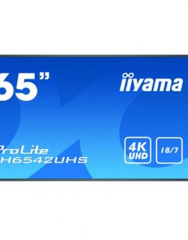 Iiyama LH6542UHS-B1 Pantalla de Señalización digital 64.5' IPS 4K UltraHD Negro