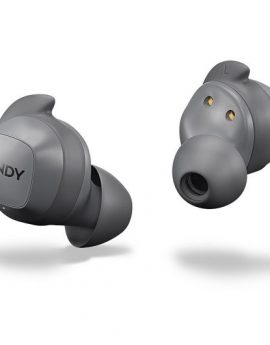 Lindy LE400W Auriculares Inalámbricos Grises