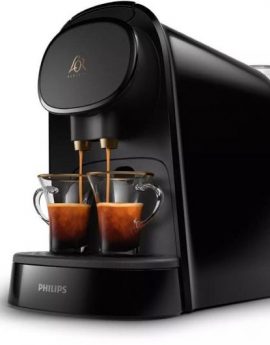 Cafetera de Cápsulas Philips L'Or Barista LM8012/ Compatible cápsulas Nespresso y L'OR/ Negro Piano