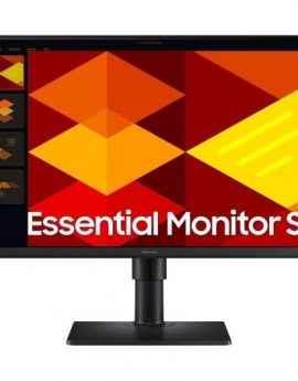 Monitor Profesional Samsung Essential Monitor S4 S40GD S24D402GAU/ 24'/ Full HD/ Regulable en altura/ Negro - LS24D400GAUXEN