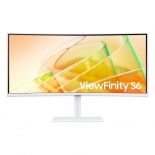 Monitor Profesional Ultraparonámico Curvo Samsung ViewFinity S6 S34C650TAU 34'/ UWQHD/ Multimedia/ Regulable en altura/ Blanco Reacondicionado