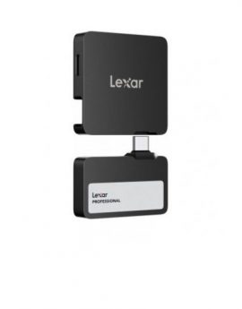 Lexar Professional Go External Portable SSD 2TB USB3.2 GEN2/ hasta 1050MB/s lectura 1000MB/s escritura/ con HUB 4-puertos USB-C/ Certificado IP65