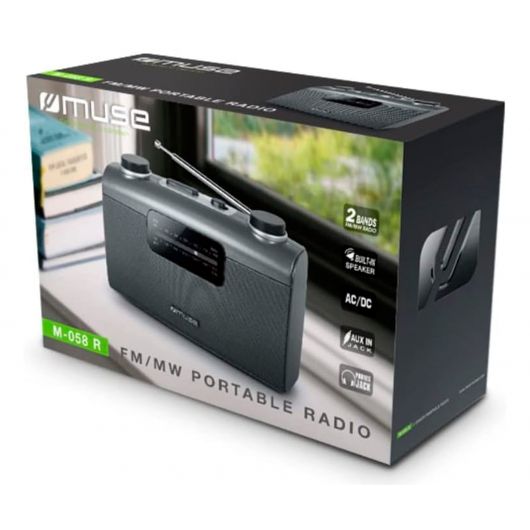Muse M-058 R Gris / Radio Portátil 3 Muse M-058 R Gris / Radio Portátil