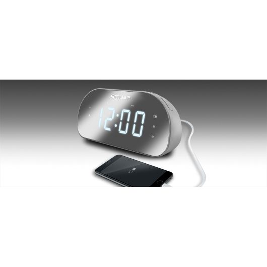 Muse M-170CMR Radio Despertador Blanco 3 Muse M-170CMR Radio Despertador Blanco
