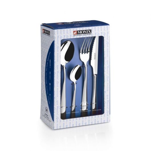 Pack 24 Cubiertos Monix M202974/ Acero inoxidable 4 Pack 24 Cubiertos Monix M202974/ Acero inoxidable