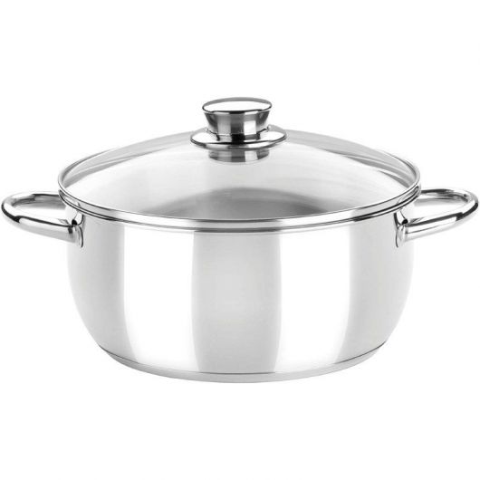 Cacerola Monix Óptima M451116/ Ø16cm/ Acero Inoxidable