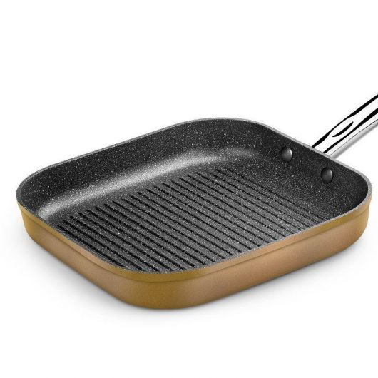 Grill Monix Copper/ Ø28cm/ Aluminio Forjado/ Apto para Inducción 2 Grill Monix Copper/ Ø28cm/ Aluminio Forjado/ Apto para Inducción