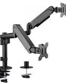 Gembird MA-DA2P-01 Soporte Doble para Monitores 32' VESA 100 Max 18Kg Negro Reacondicionado