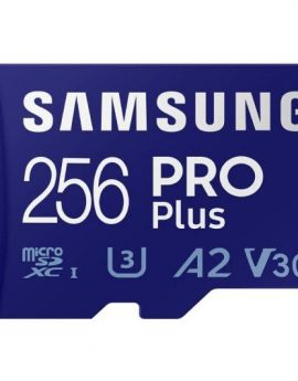 Tarjeta de Memoria Samsung PRO Plus 2021 256GB microSD XC/ Clase 10/ 160MBs