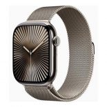Apple Watch Series 10 GPS + Cellular 46mm Caja Titanio Natural con Correa Milanese Loop Natural S/M