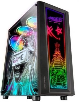Caja Gaming Semitorre Mars Gaming Artística MC-ART/ Negra