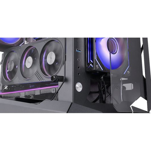 Mars Gaming MC-EDGE Caja Gaming ATX Diseño Open Air Triple Cristal Templado USB-C USB 3 Mars Gaming MC-EDGE Caja Gaming ATX Diseño Open Air Triple Cristal Templado USB-C USB 3.0 Negro