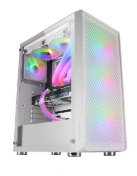 Caja Gaming Semitorre Mars Gaming MC-F/ Blanca