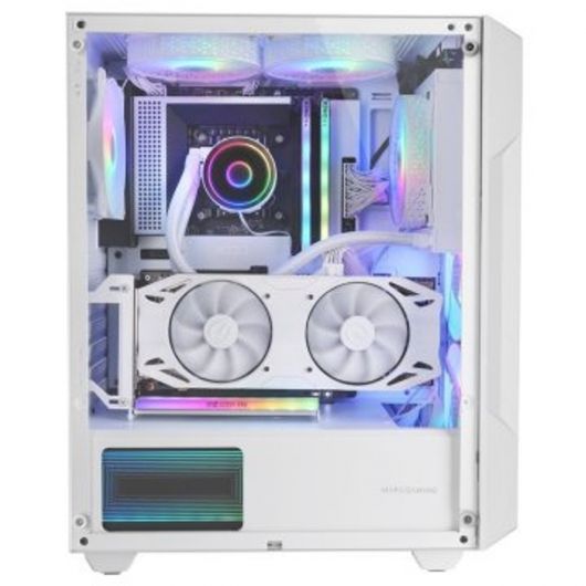 Caja Atx Semitorre Gaming Mars Gaming Mcgeo Frontal Blanco de Malla Geometrica 4x120mm FrGB Rainbow 3 Caja Atx Semitorre Gaming Mars Gaming Mcgeo Frontal Blanco de Malla Geometrica 4x120mm FrGB Rainbow