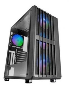 Mars Gaming MC-VAULT Caja Gaming ATX 4x Ventiladores ARGB 12cm Frontal Mesh Cristal Templado Negro