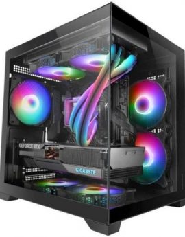 Caja Gaming Minitorre Mars Gaming MC-VIEW2/ Negra