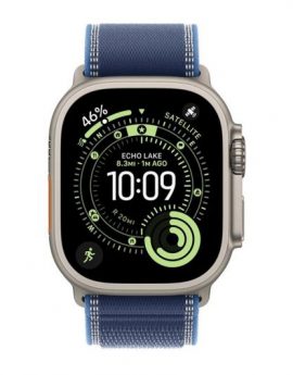 Apple Watch Ultra 3/ GPS/ Cellular/ 49mm/ Caja de Titanio Natural/ Correa Loop Trail Azul/azul brillante S/M