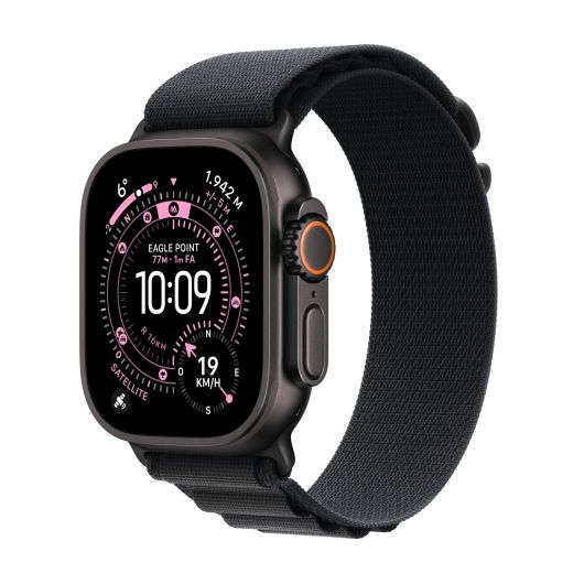 Apple Watch Ultra 3/ GPS/ Cellular/ 49mm/ Caja Titanio Negro/ Correa Loop Alpine Negra M