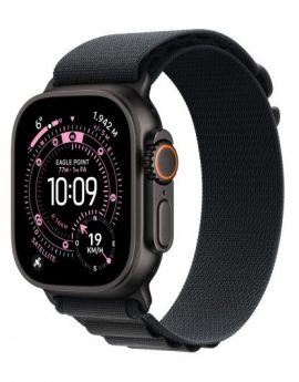 Apple Watch Ultra 3/ GPS/ Cellular/ 49mm/ Caja Titanio Negro/ Correa Loop Alpine Negra L