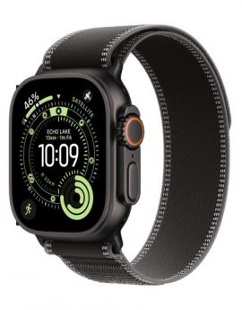Apple Watch Ultra 3/ GPS/ Cellular/ 49mm/ Caja Titanio Negro/ Correa Trail Loop Negra S/M