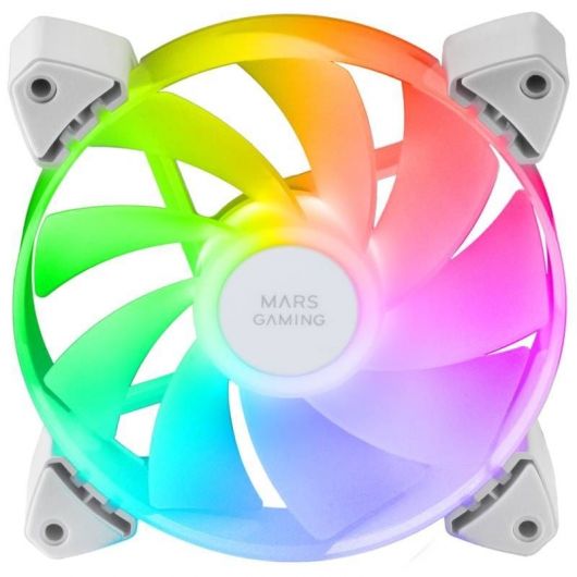 Pack 3 Ventiladores Invertidos Mars Gaming MF-3AR/ 12cm/ ARGB/ Blanco 3 Pack 3 Ventiladores Invertidos Mars Gaming MF-3AR/ 12cm/ ARGB/ Blanco