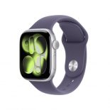 Apple Watch Series 11/ GPS/ Cellular/ 42mm/ Plata/ Correa Deportiva Púrpura (M/L)