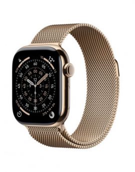 Apple Watch Series 11/ GPS/ Cellular/ 42mm/ Titanio Dorado/ Correa Dorada Milanese Loop