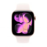 Apple Watch Series 11/ GPS/ Cellular/ 46mm/ Oro Rosa/ Correa Deportiva Rosa Rubor M/L