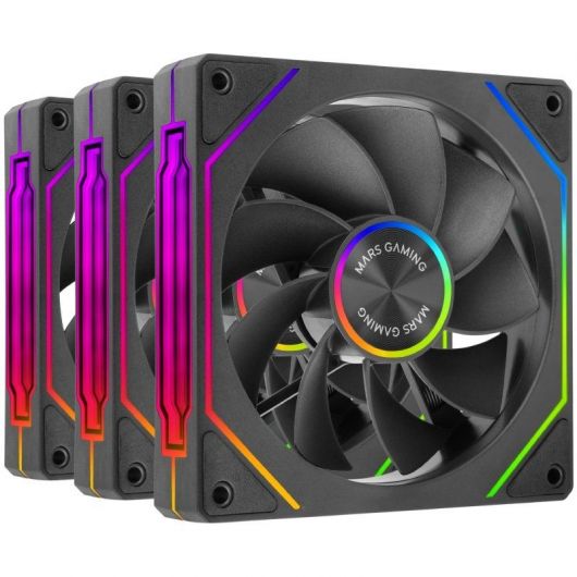 Pack 3 Ventiladores Invertidos Mars Gaming MF-LINKFINITYKIT2R/ 12cm/ ARGB 4 Pack 3 Ventiladores Invertidos Mars Gaming MF-LINKFINITYKIT2R/ 12cm/ ARGB