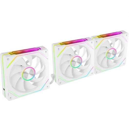 Pack 3 Ventiladores Mars Gaming MF-LINKFINITYKIT2/ 12cm/ ARGB/ Blanco 3 Pack 3 Ventiladores Mars Gaming MF-LINKFINITYKIT2/ 12cm/ ARGB/ Blanco