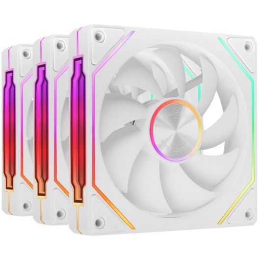 Pack 3 Ventiladores Mars Gaming MF-LINKFINITYKIT2/ 12cm/ ARGB/ Blanco 4 Pack 3 Ventiladores Mars Gaming MF-LINKFINITYKIT2/ 12cm/ ARGB/ Blanco
