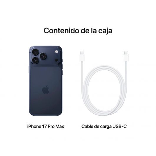Smartphone Apple iPhone 17 Pro Max 256GB/ 6 Smartphone Apple iPhone 17 Pro Max 256GB/ 6.9'/ 5G/ Azúl Oscuro