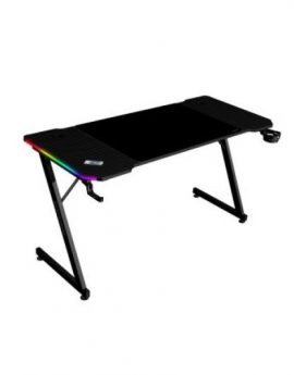 Mars Gaming MGD-X140RGB Mesa Ergonómica ARGB Mando Alfombrilla XXL Soportes Externos 140x60cm Negro