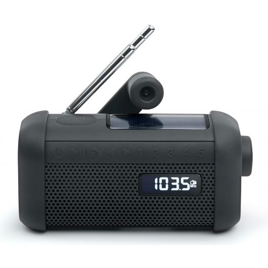Muse MH-08MB Negro / Radio Portátil Solar