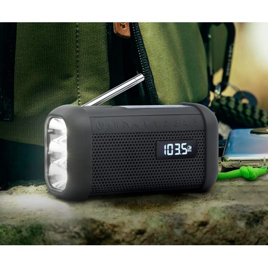 Muse MH-08MB Negro / Radio Portátil Solar 4 Muse MH-08MB Negro / Radio Portátil Solar
