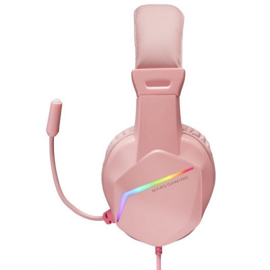 Auriculares Gaming con Micrófono Mars Gaming MH122/ Jack 3 Auriculares Gaming con Micrófono Mars Gaming MH122/ Jack 3.5/ Rosas