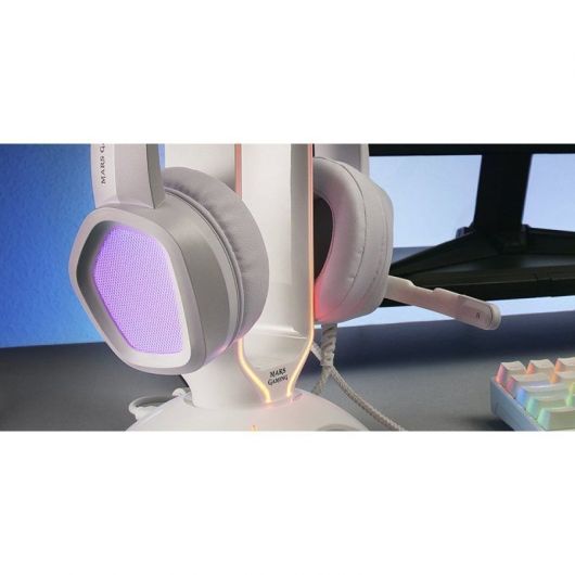 Auriculares Gaming con Micrófono Mars Gaming MH320/ Jack 3 Auriculares Gaming con Micrófono Mars Gaming MH320/ Jack 3.5/ Blancos