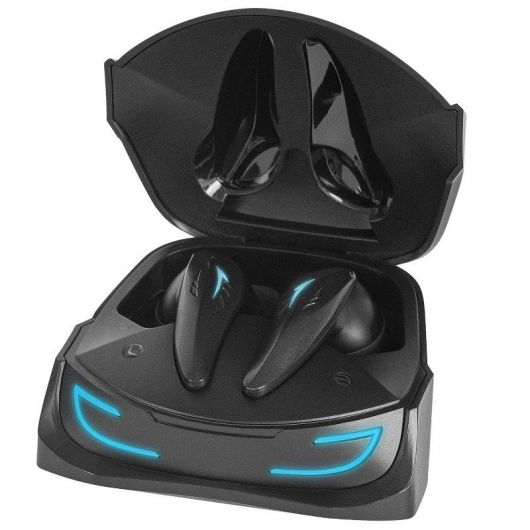 Auriculares Bluetooth Mars Gaming MHI-Ultra con estuche de carga/ Autonomía 7-8h/ Negros