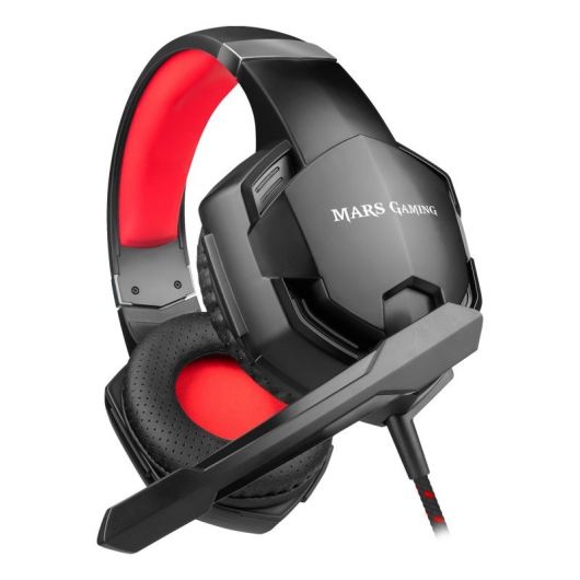 Auriculares Gaming con Micrófono Mars Gaming MHX/ Jack 3.5/ Rojos
