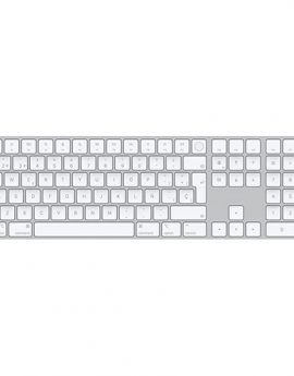Teclado Inalámbrico Apple Magic Keyboard con Touch ID/ Teclado Numérico/ Plata