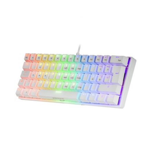 Mars Gaming MK60 Teclado Mecánico Blanco FRGB Switch Marrón Layout Italiano 2 Mars Gaming MK60 Teclado Mecánico Blanco FRGB Switch Marrón Layout Italiano