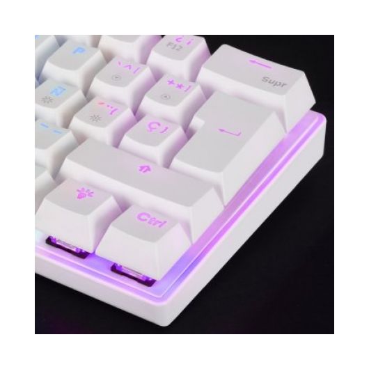 Mars Gaming MK60 Teclado Mecánico Blanco FRGB Switch Marrón Layout Italiano 3 Mars Gaming MK60 Teclado Mecánico Blanco FRGB Switch Marrón Layout Italiano
