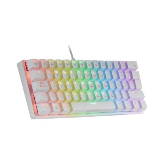 Mars Gaming MK60 Teclado Mecánico Blanco FRGB Switch Marrón Layout Italiano 4 Mars Gaming MK60 Teclado Mecánico Blanco FRGB Switch Marrón Layout Italiano