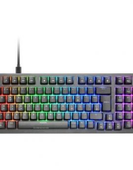 Teclado Gaming Mecánico Mars Gaming MKPROYES/ Switch Amarillo