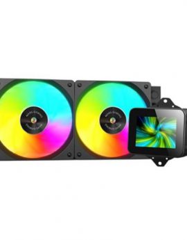 Mars Gaming ML-VISION240 Refrigeración Líquida AiO TDP 500W 2 Ventiladores ARGB Pantalla LCD Negro