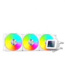 Mars Gaming ML-VISION360 Refrigeración Líquida AiO TDP 600W 3 Ventiladores ARGB Pantalla LCD Blanco