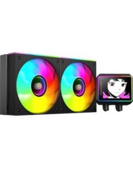 Mars Gaming ML-VISIONII240 Refrigeración Líquida AiO 500W TDP 2x Ventiladores 120mm ArGB Pantalla LCD Negro