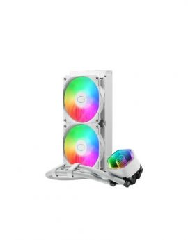 Refrigeracion Liquida Cooler Master MasterLiquid 240 Core II Blanco 240mm 2 Ventiladores LED RGB