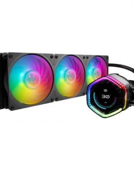 Cooler Master MasterLiquid 360 ION ARGB Kit Refrigeración Líquida con Pantalla 360mm Negro
